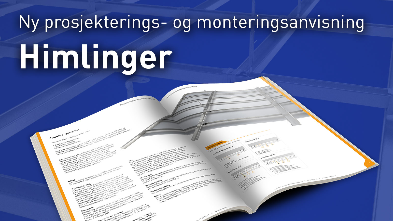 Ny prosjekterings- og monteringsanvisning for himlinger